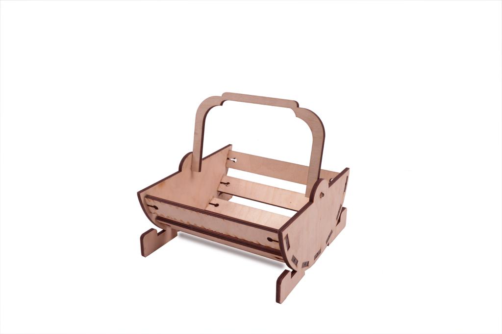 WhiteLeaf Wooden Fruit Basket